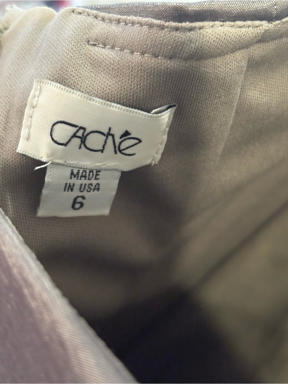Cache Strapless Metallic Silver Ruched Cocktail Dress - Picture 4 of 7